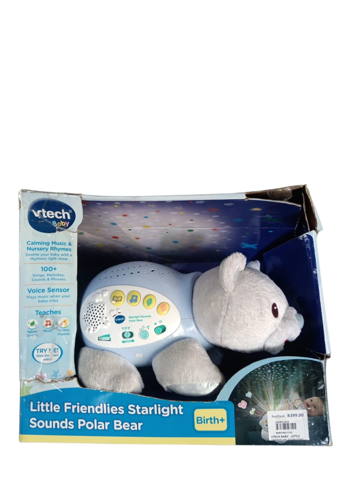 VTech Baby Little Friendlies Starlight Sounds Polar Bear nightlight.