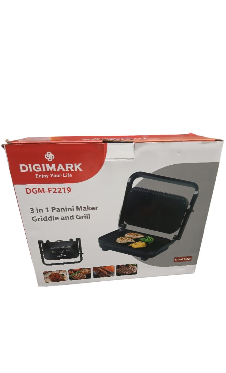 DIGIMARK DGM-F2219 3IN1 PANINI MAKER GRIDDLE AND GRILL