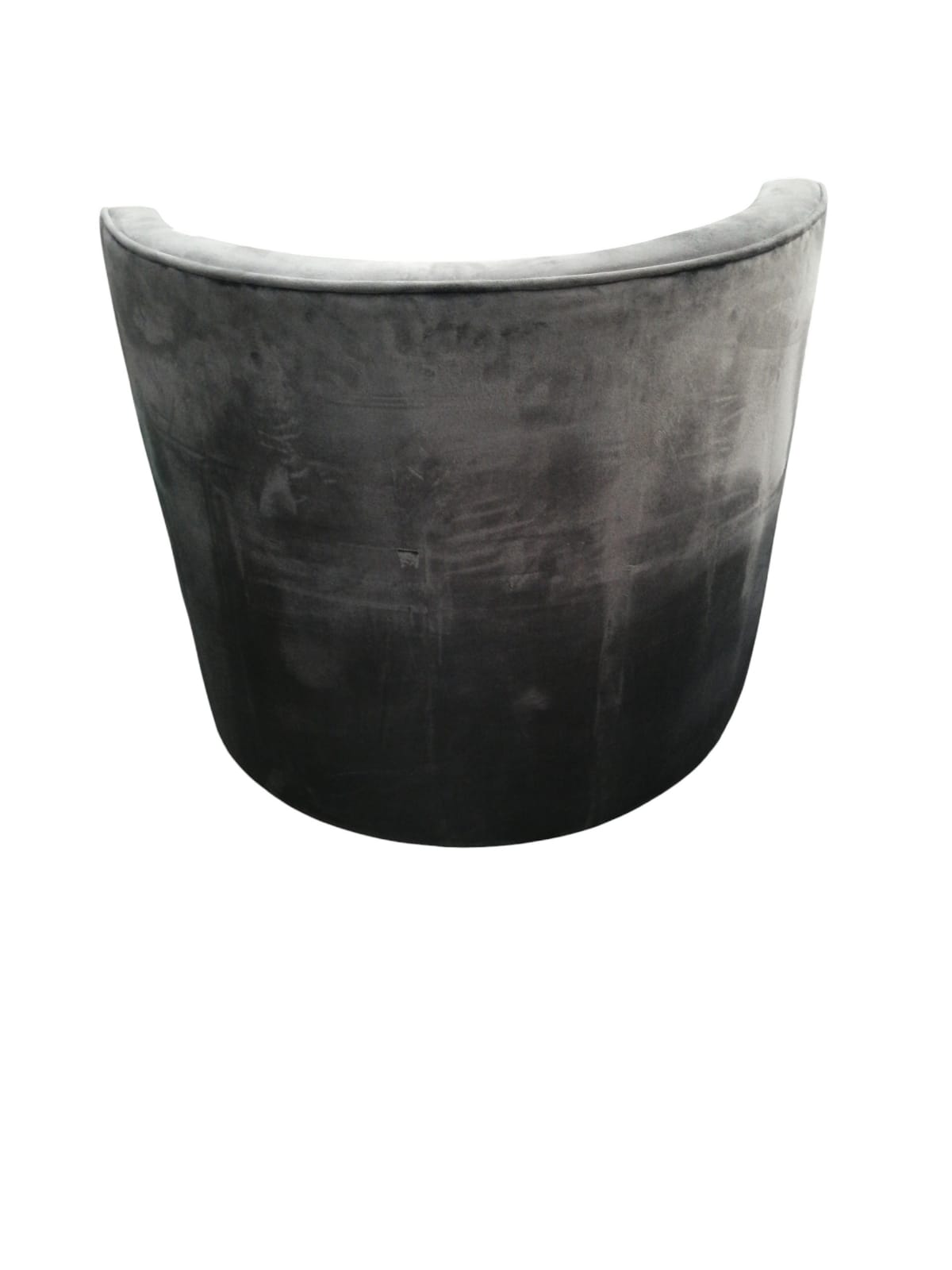Grey Velvet 1 Seater Sofa