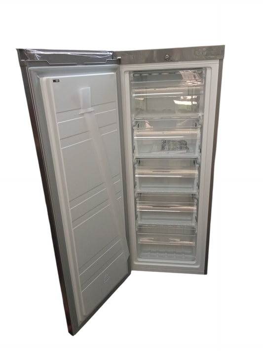 MIDEA 160L Upright Freezer Stainless Steel