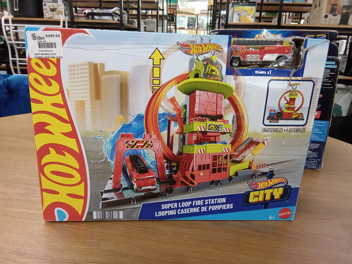 Hot Wheels City Super Loop Fire Station Playset