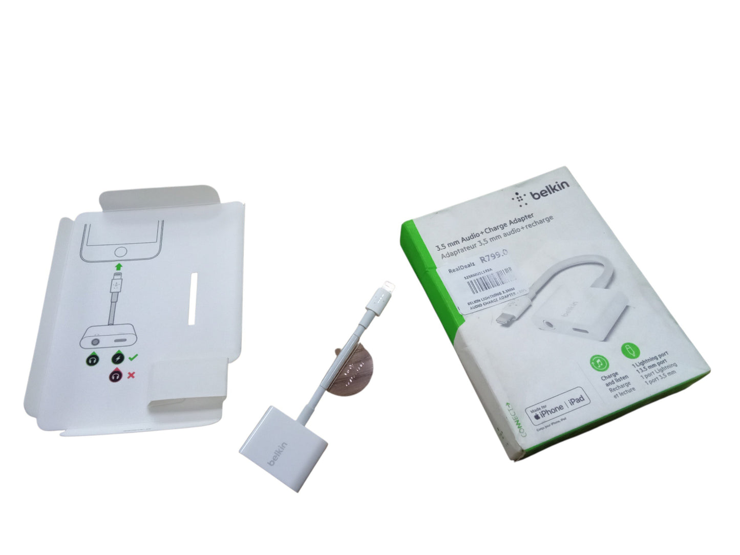 BELKIN 3.5mm AUDIO + CHARGE ADAPTER
