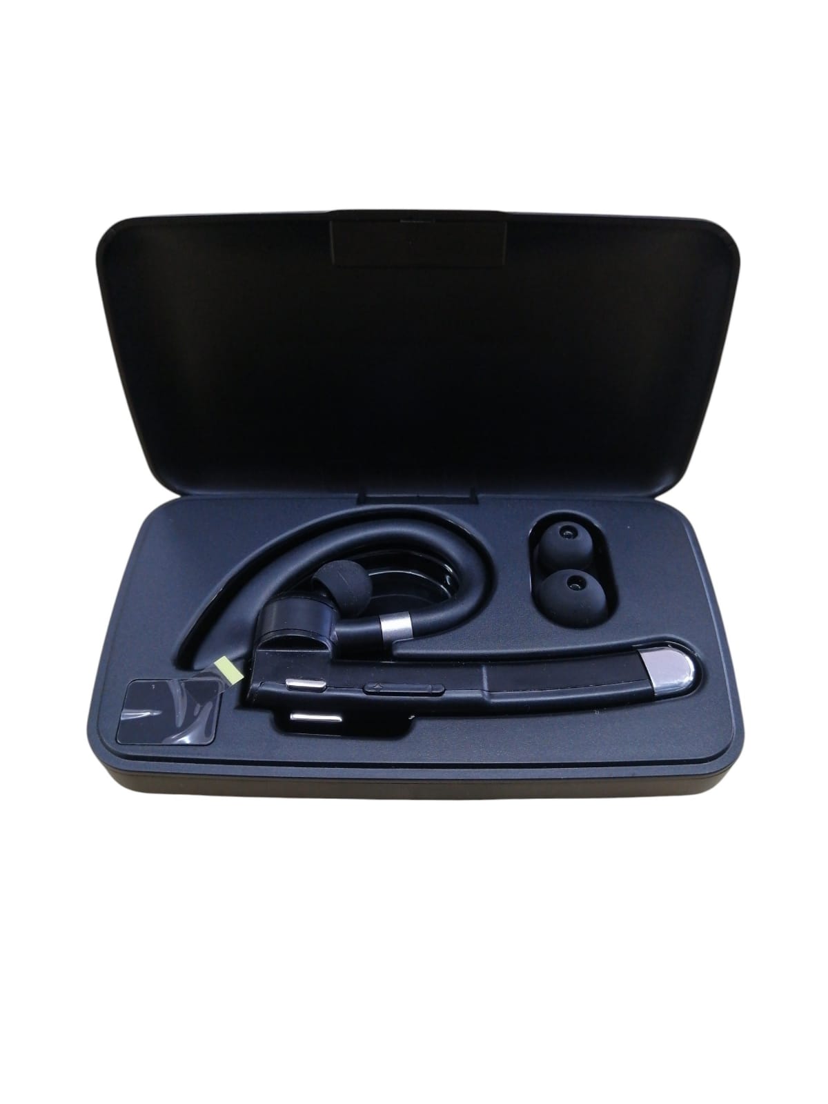 Wireless Rotatable SingleEar Bluetooth Earpiece with Battery Display Charging Case for Driving & Business