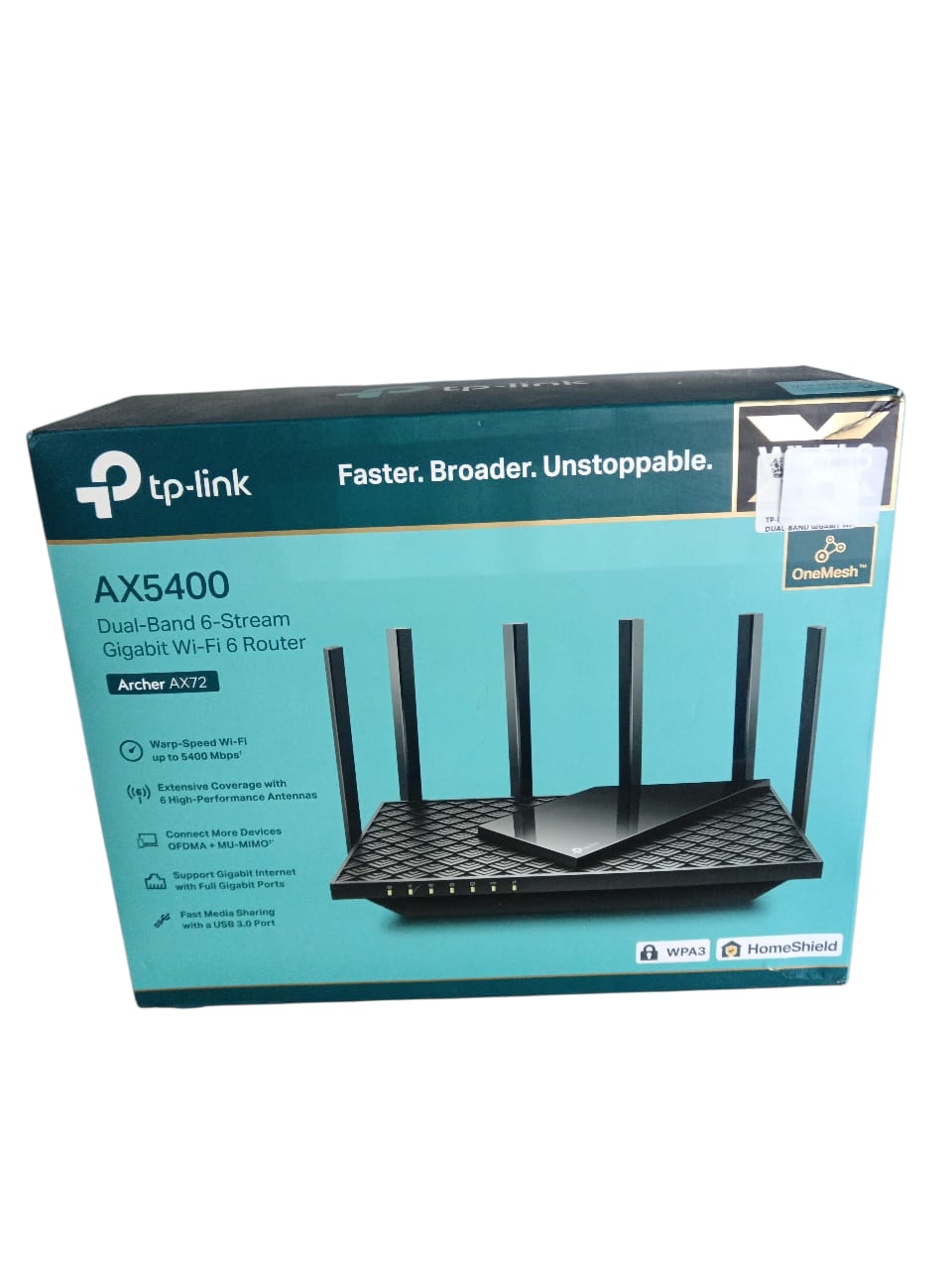 TP -LINK AX5400 WIFI 6ROUTER