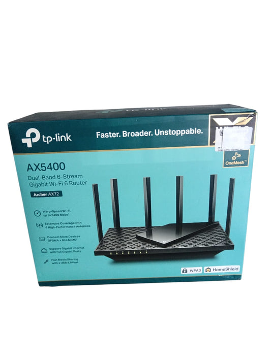 TP -LINK AX5400 WIFI 6ROUTER