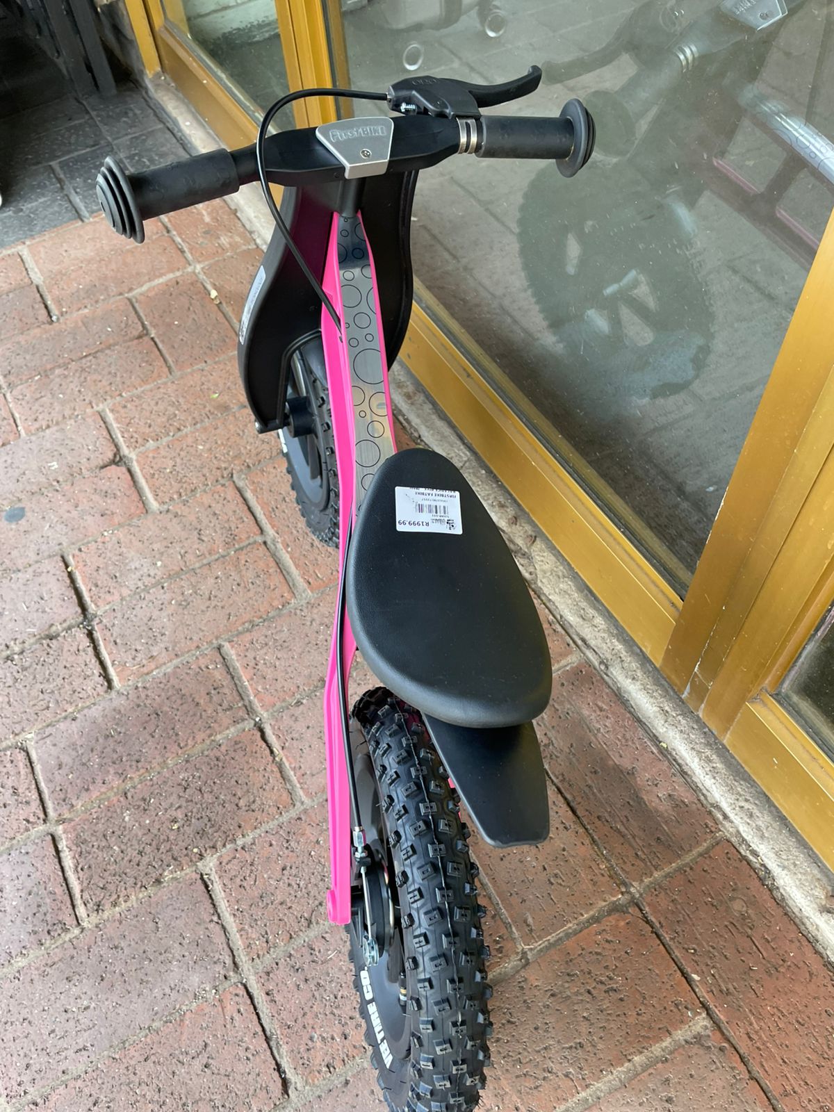 FirstBIKE FATbike pink balance bike.