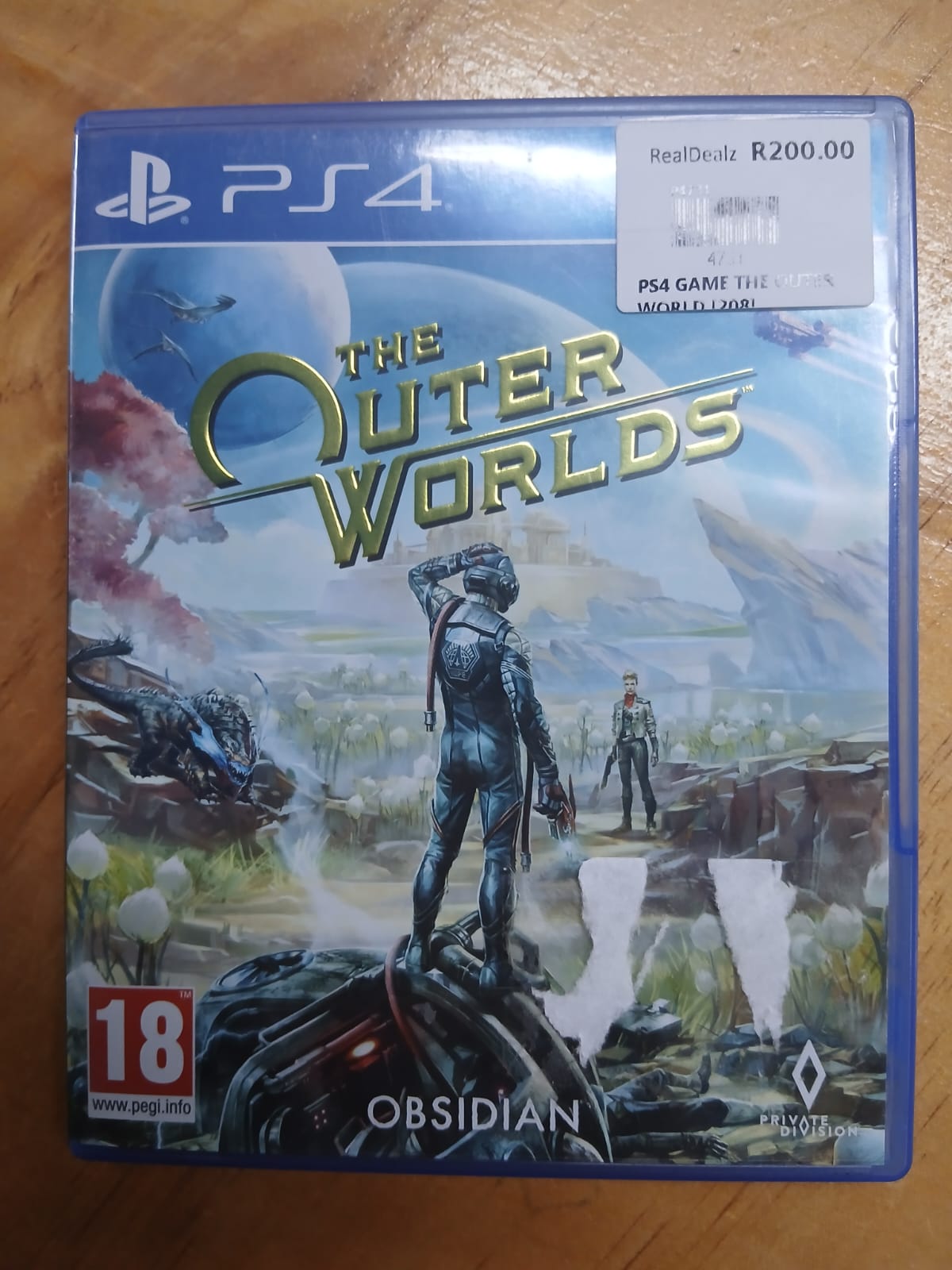 PS4 GAME THE OUTER WORLD