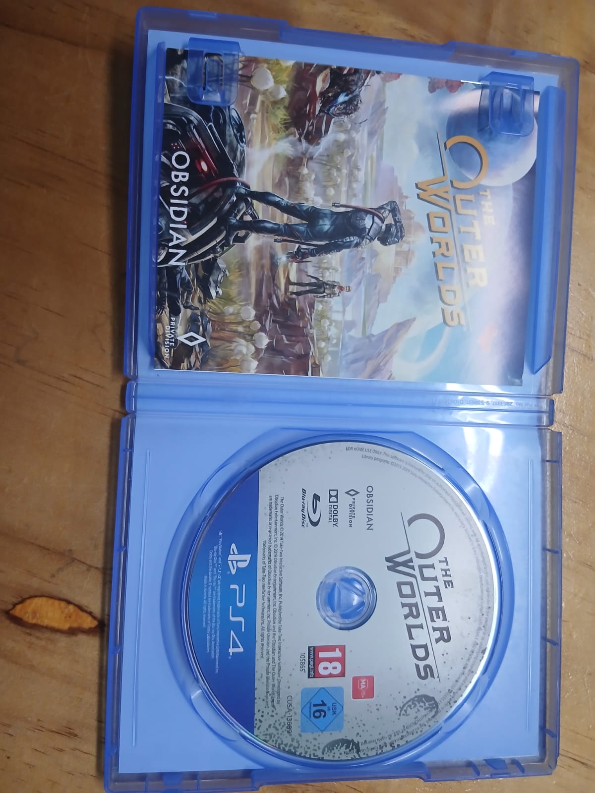 PS4 GAME THE OUTER WORLD