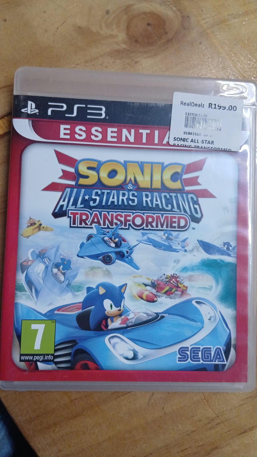PS3 SONIC ALL-STAR RACING TRANSFORMED