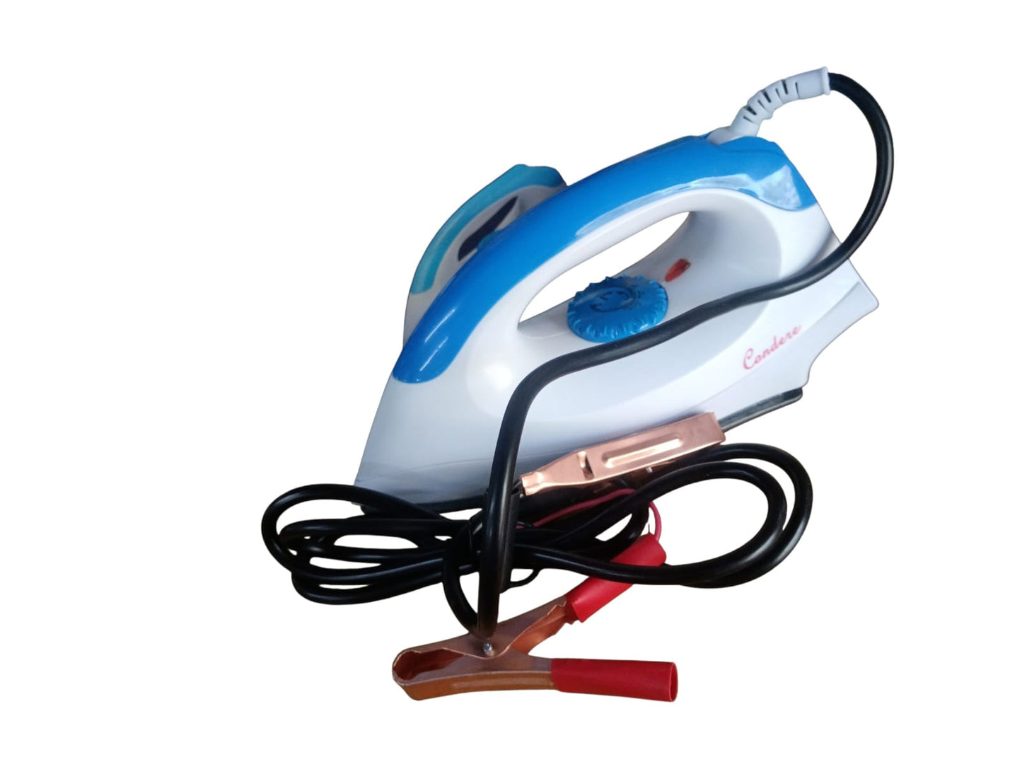CONDERE 12V DRY IRON WITH CAR BATTERY LEADS