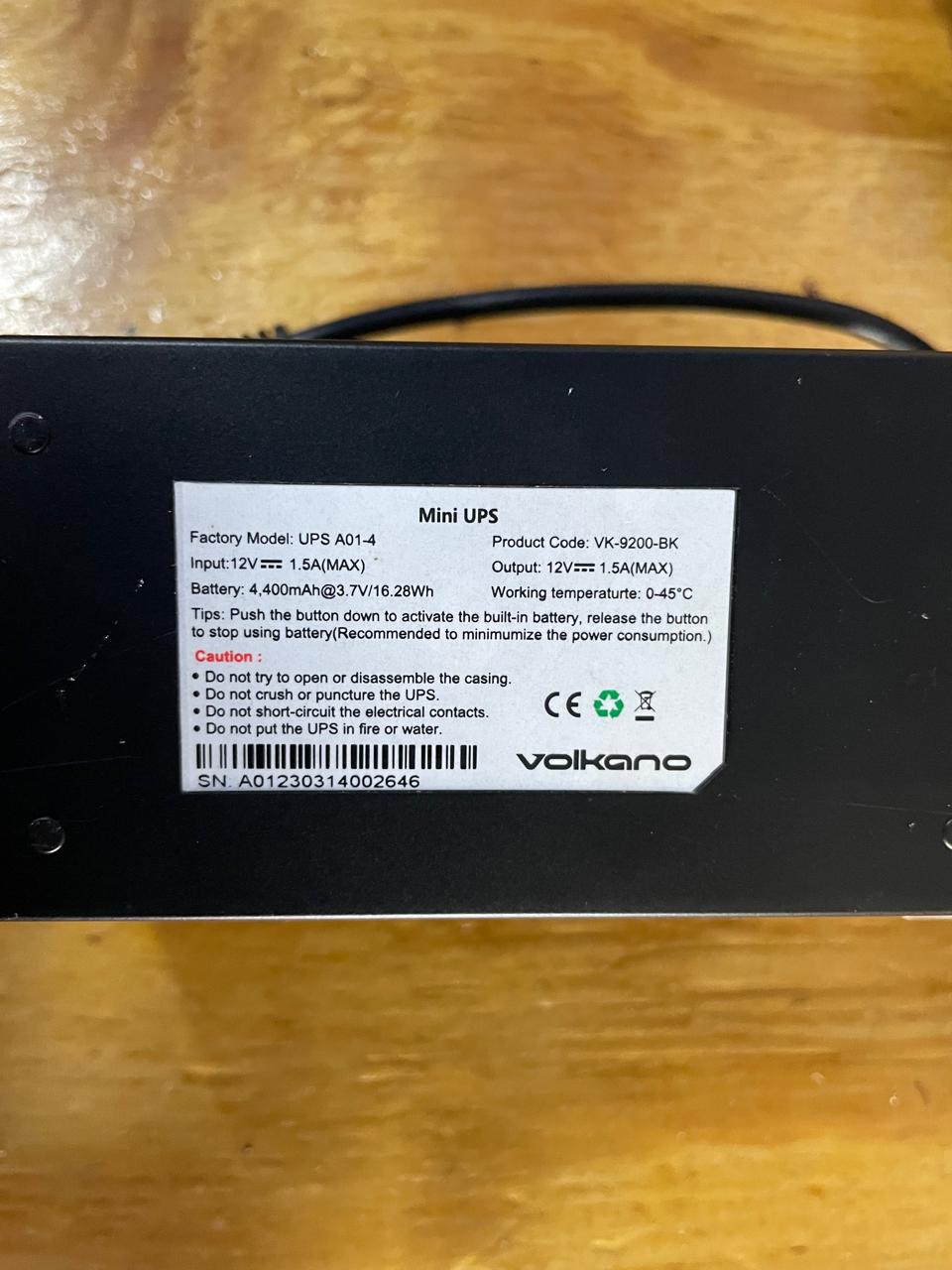 Volkano Notion Series Mini UPS WIFI