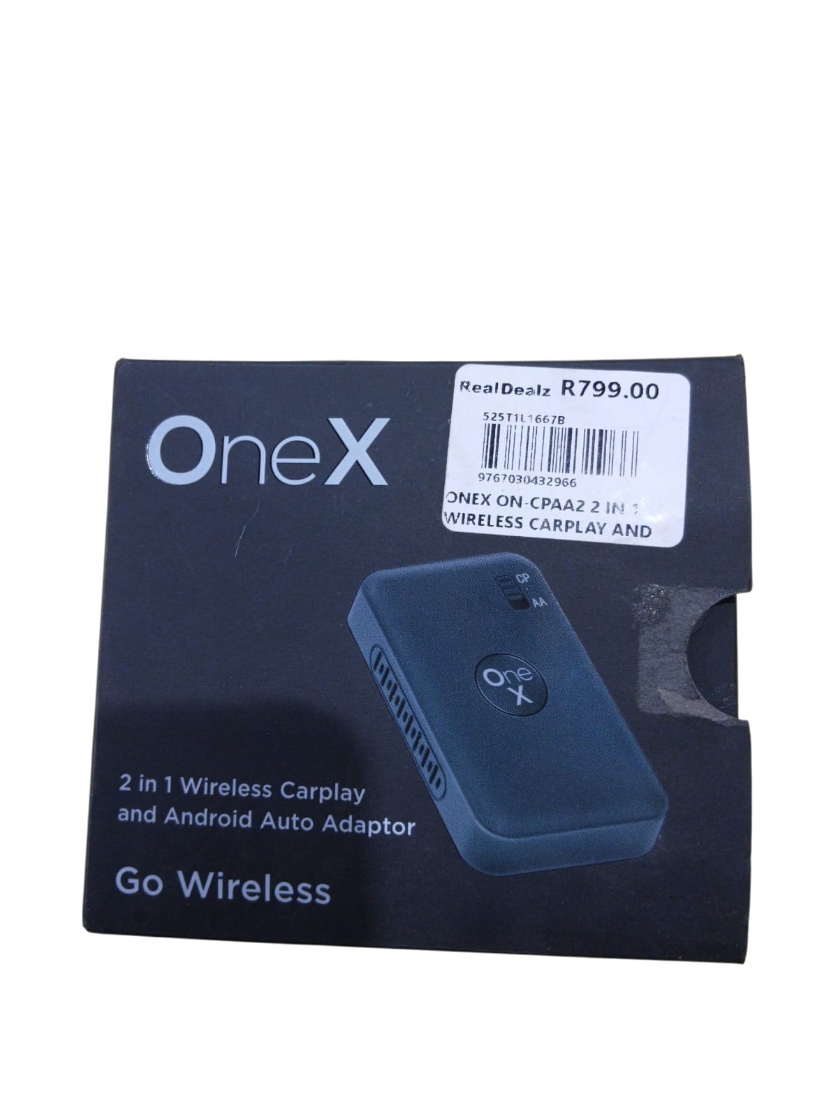 ONEX ON-CPAA2 2IN1 WIRELESS CAR PLAY AND ANDROID AUTO ADAPTOR