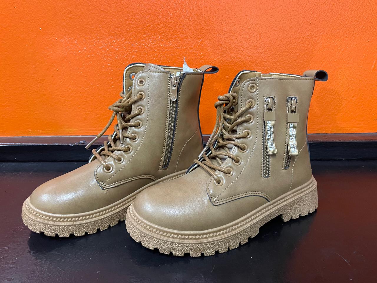 Chunky High Lace Boots