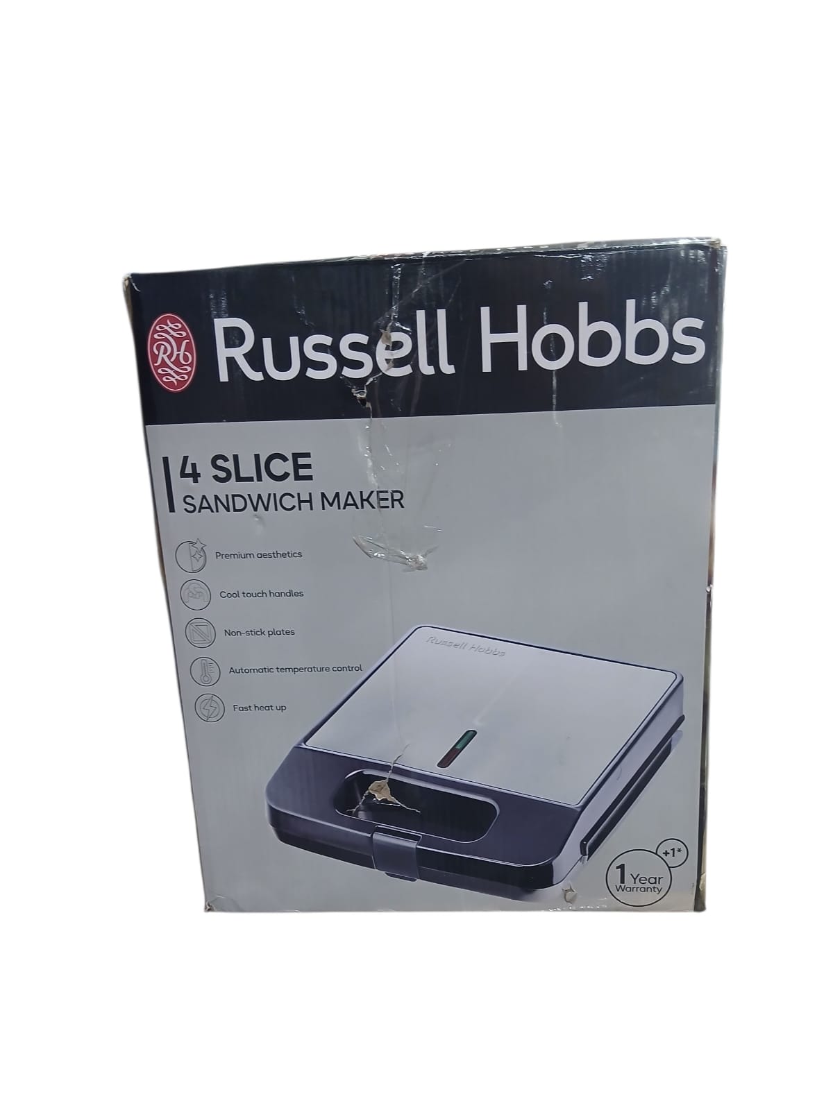 RUSSELL HOBBS 4 SLICE SANDWICH MAKER