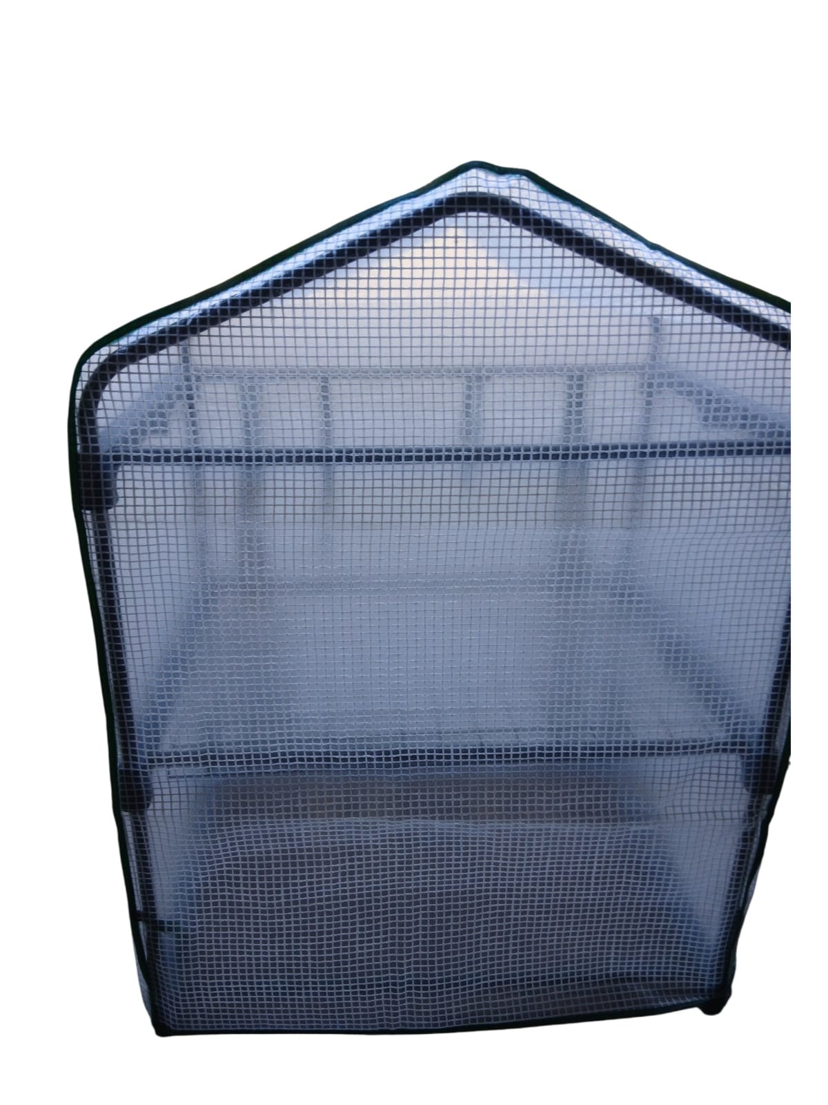 Portable 2-Tier Mini Greenhouse with Roll-up Zippered Door