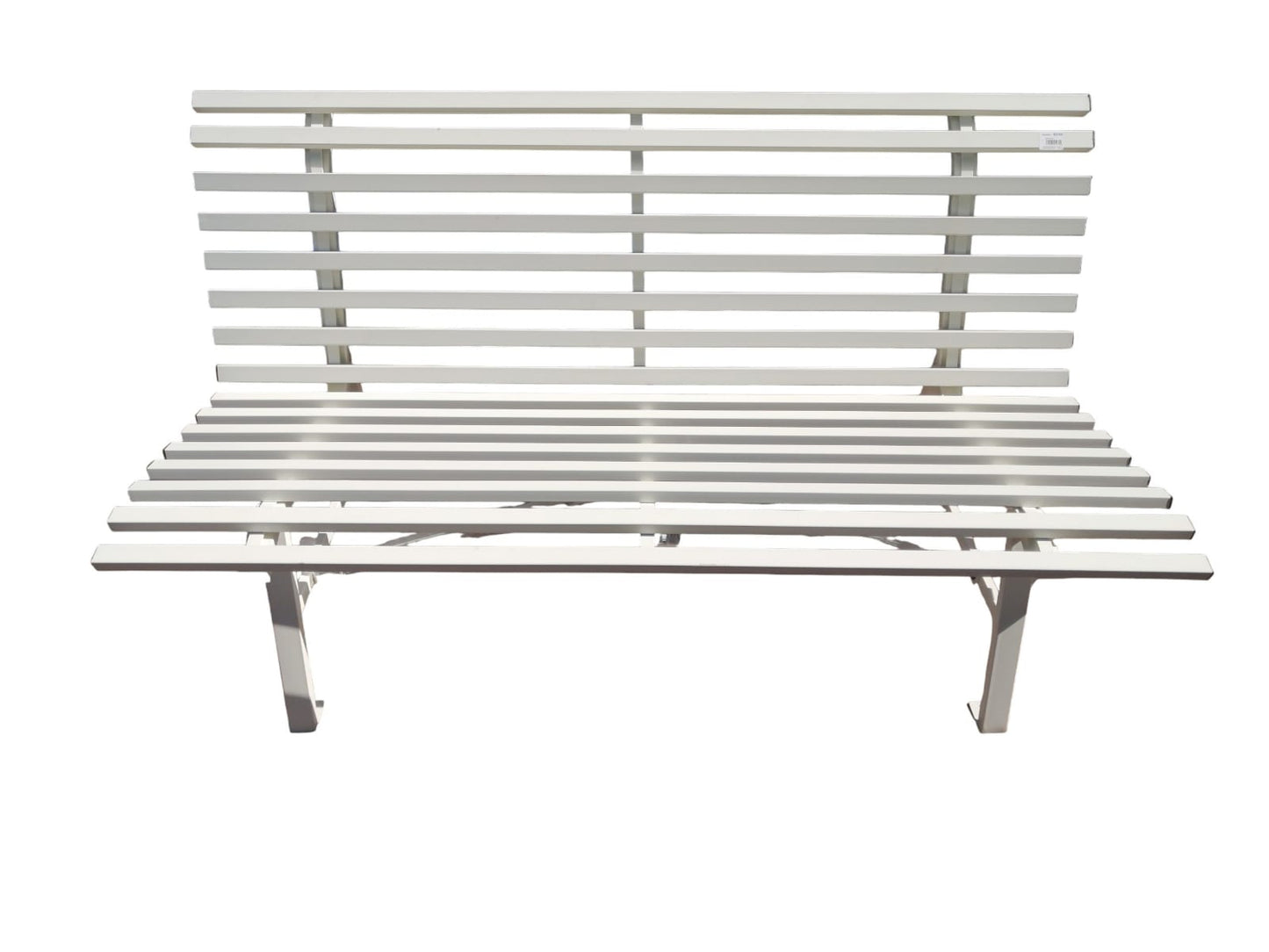 George & Mason Leila Steel Park Bench 1.5m-Warm White