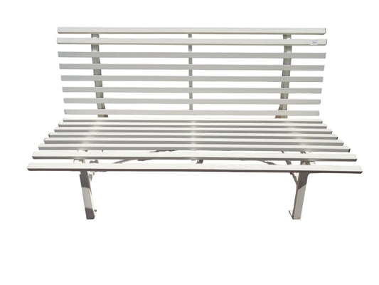 George & Mason Leila Steel Park Bench 1.5m-Warm White