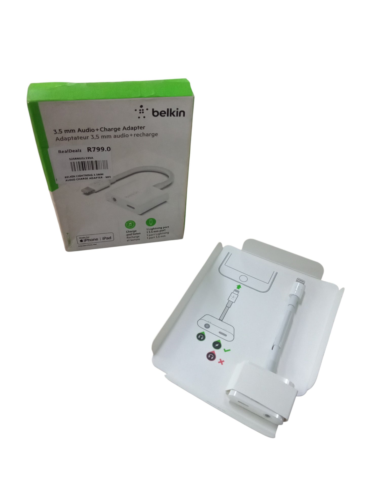BELKIN 3.5mm AUDIO + CHARGE ADAPTER