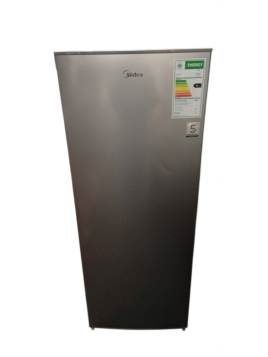 MIDEA 160L Upright Freezer Stainless Steel