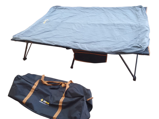 OZTRAIL ANYWHERE BED DELUXE QUEEN 240KG(120KG PER SIDE)