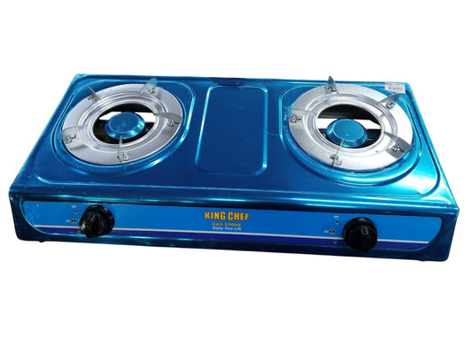 King Chef - 2 Burner Stainless Steel Gas Stove