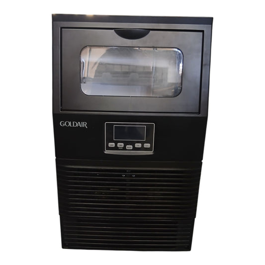 GOLDAIR 30KG/24hrs MATT BLACK PLUMBED-IN ICE MAKER SQUARE CUBE