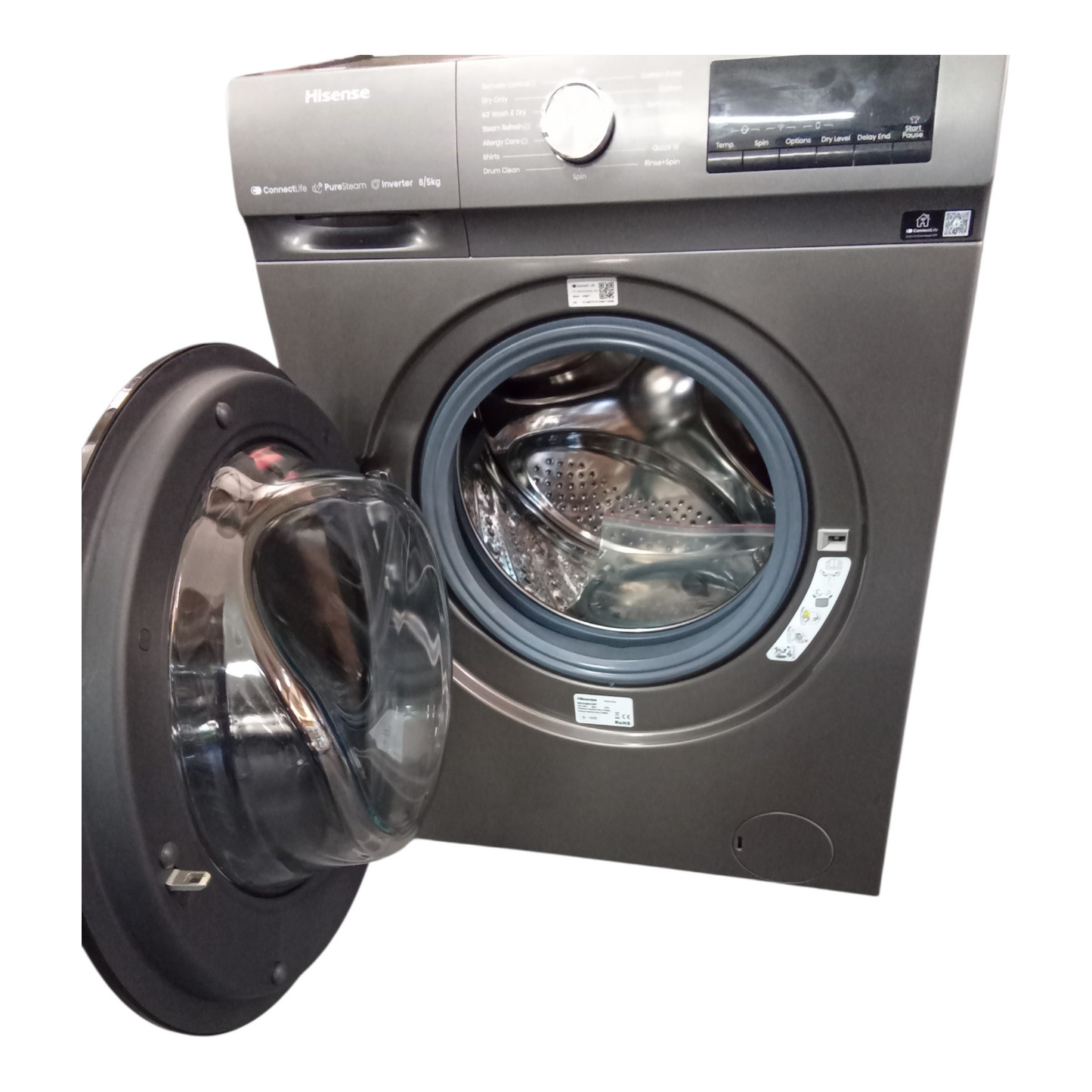 HISENSE 8KG/5KG SMART WASHER DRYER WITH INVERTER