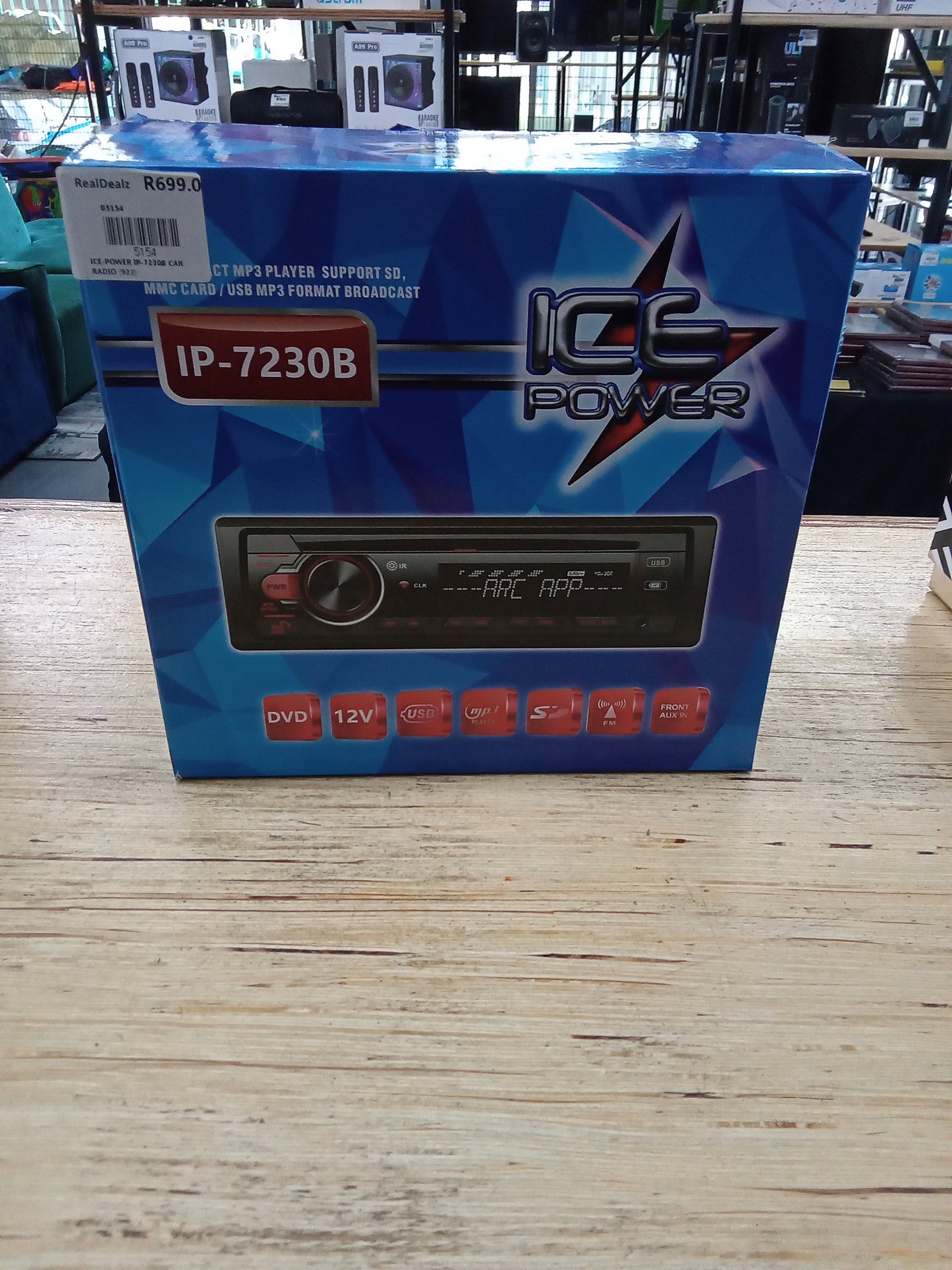 Car radio ice power