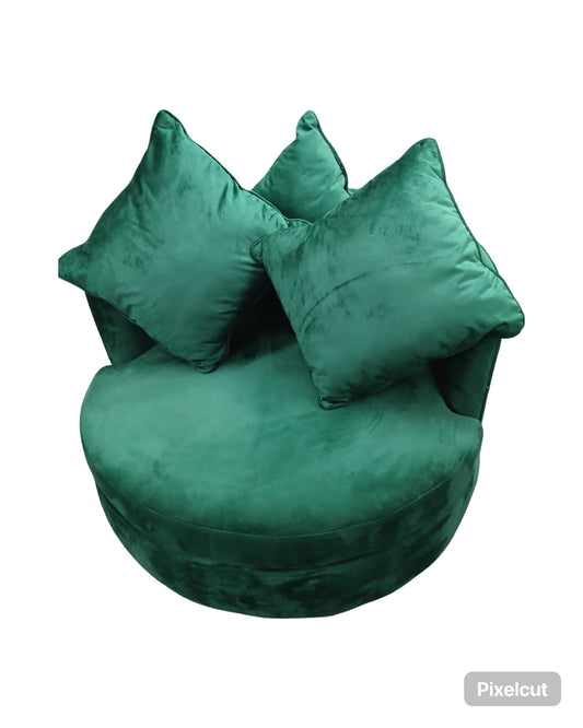 FIONA VELVET BARREL LOUNGER