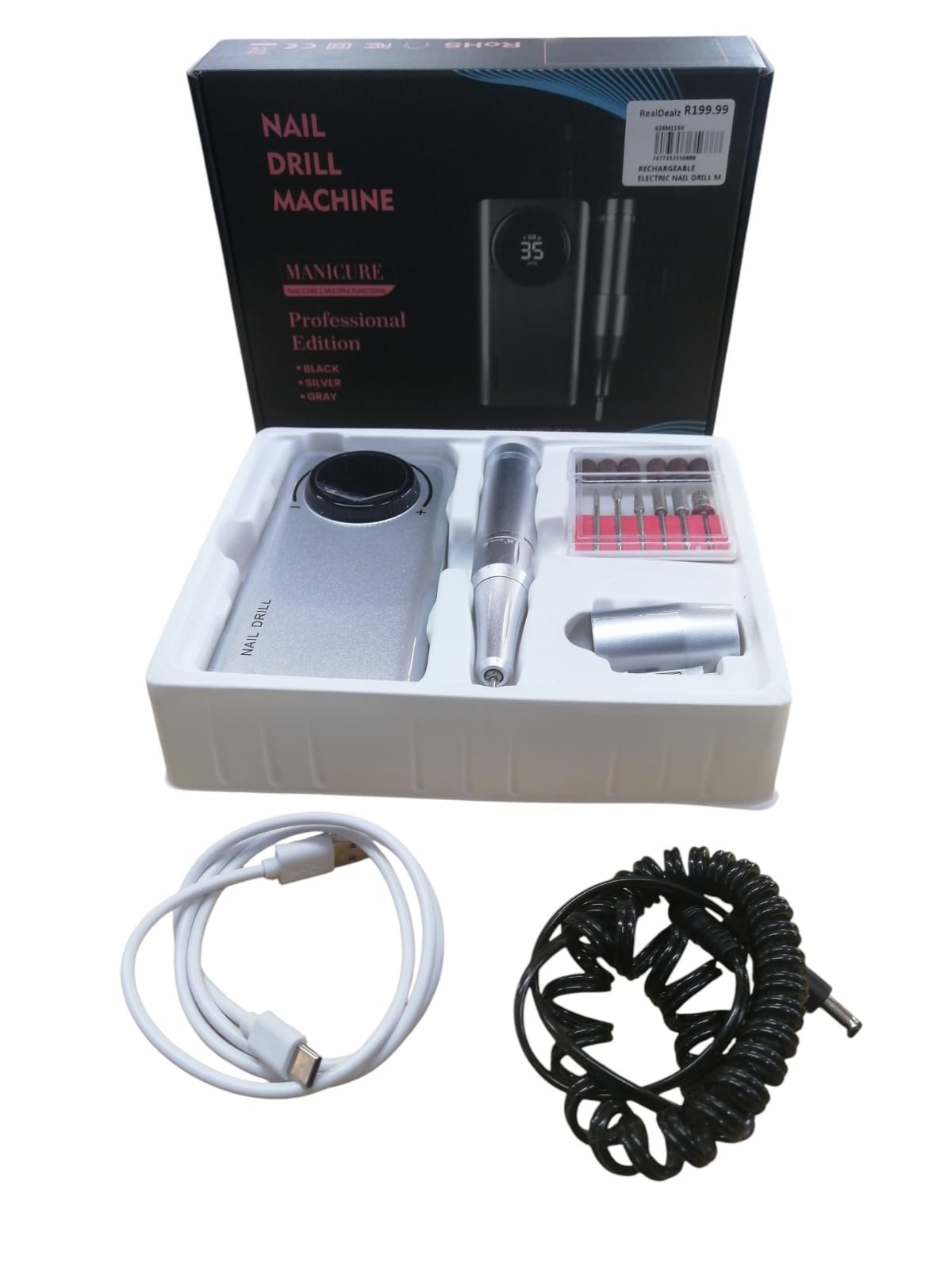 Rechargeable Electric Nail Drill Machine